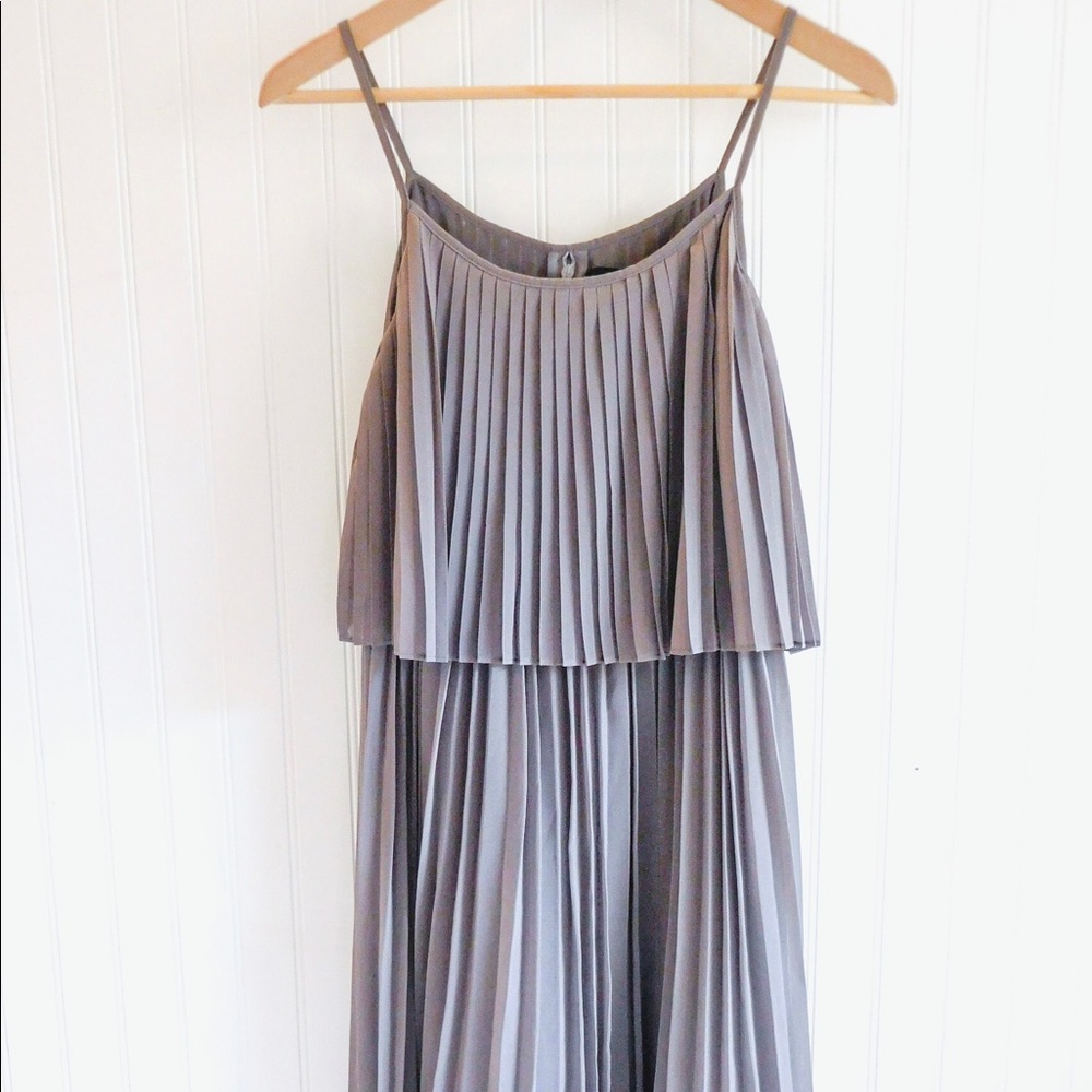 Mauve Olivia Pleated Dress 271